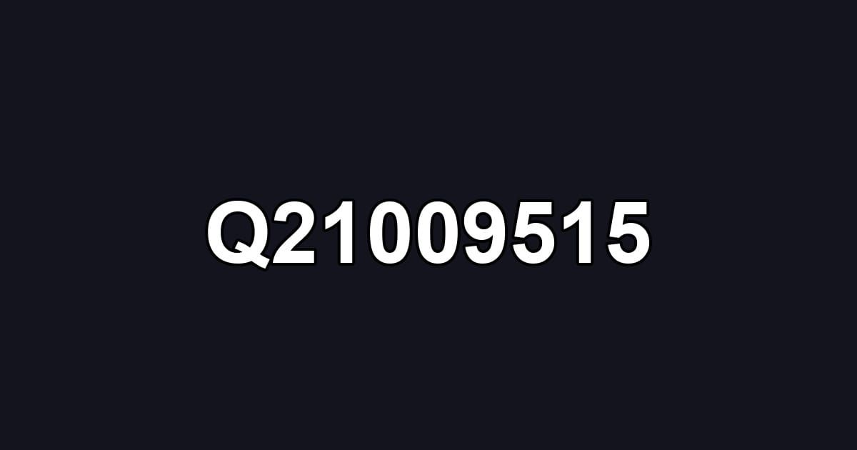 Q21009515