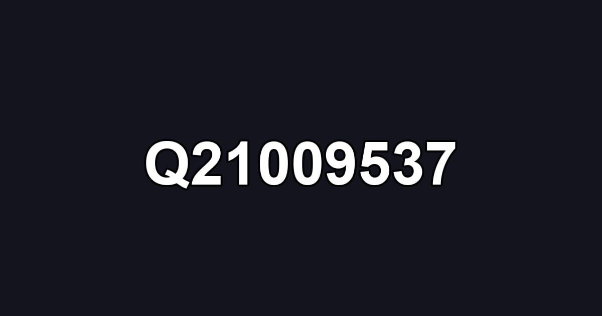 Q21009537