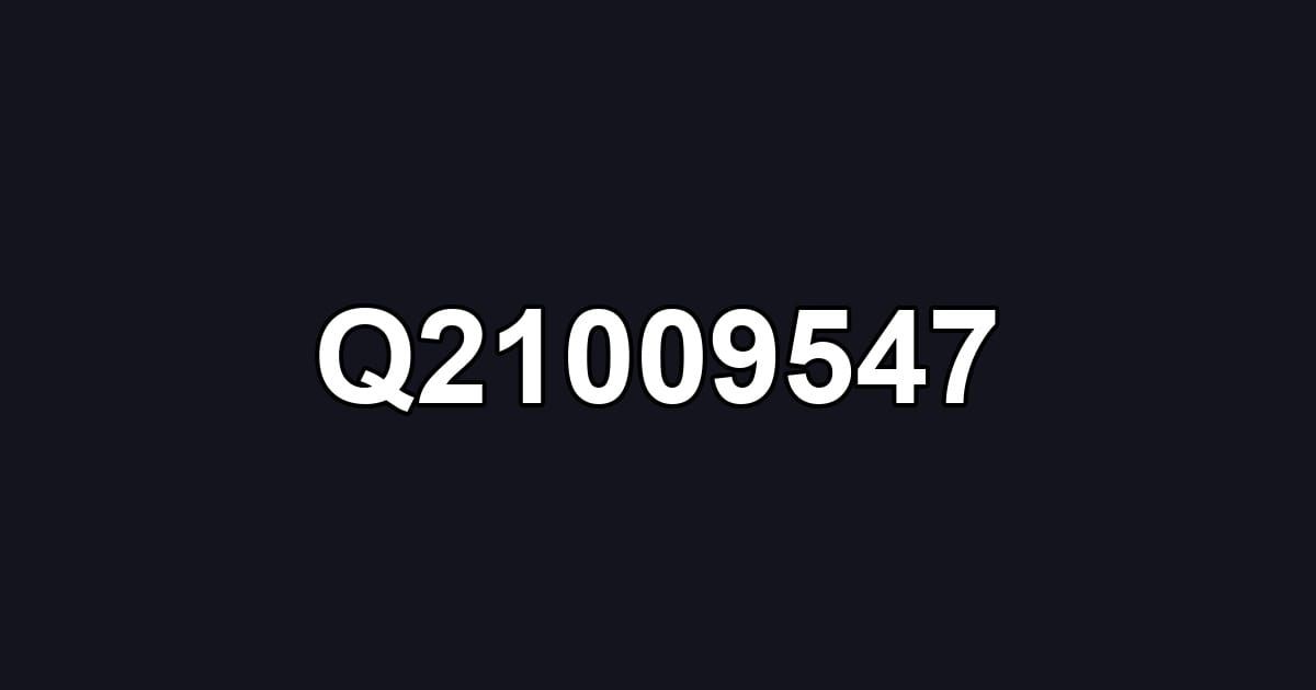 Q21009547