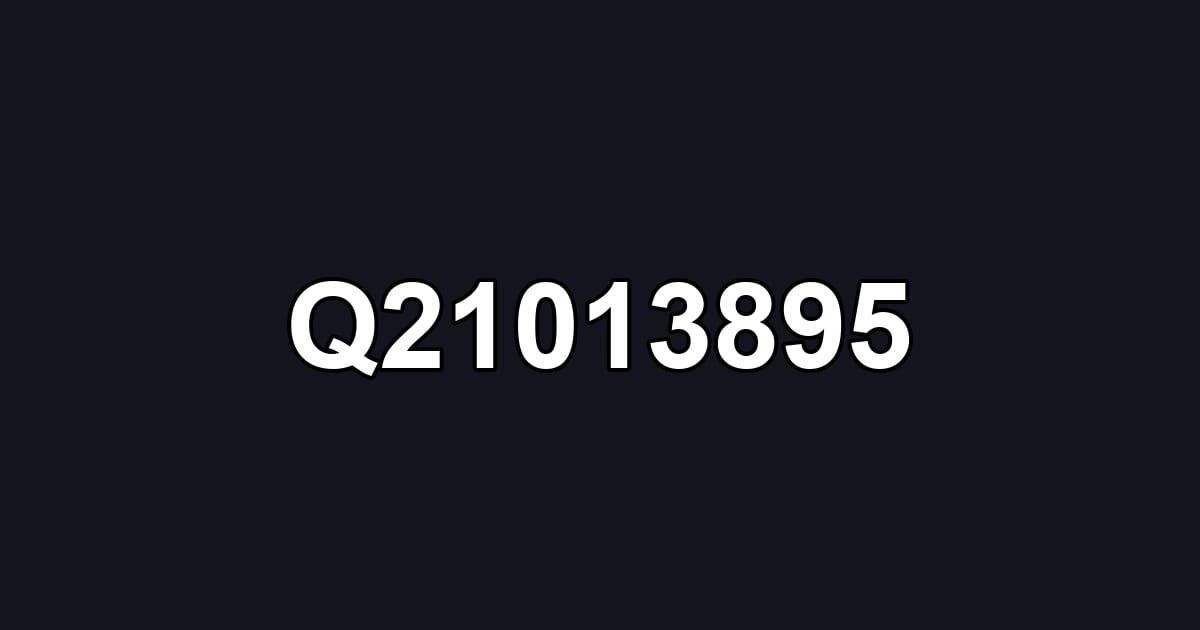 Q21013895