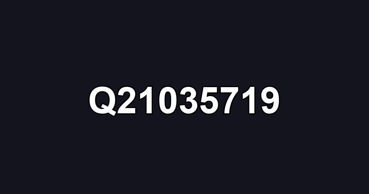Q21035719