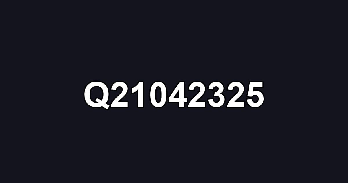 Q21042325