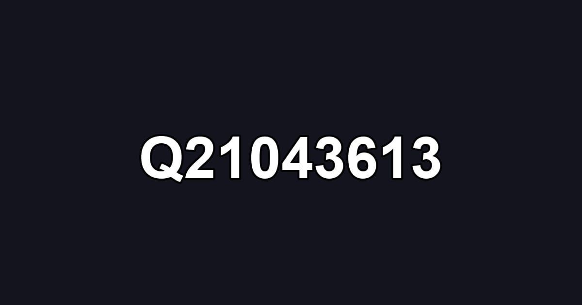 Q21043613
