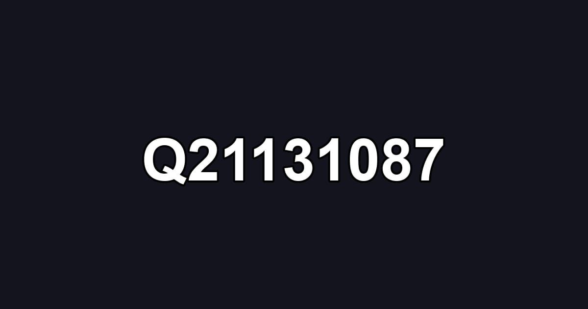 Q21131087