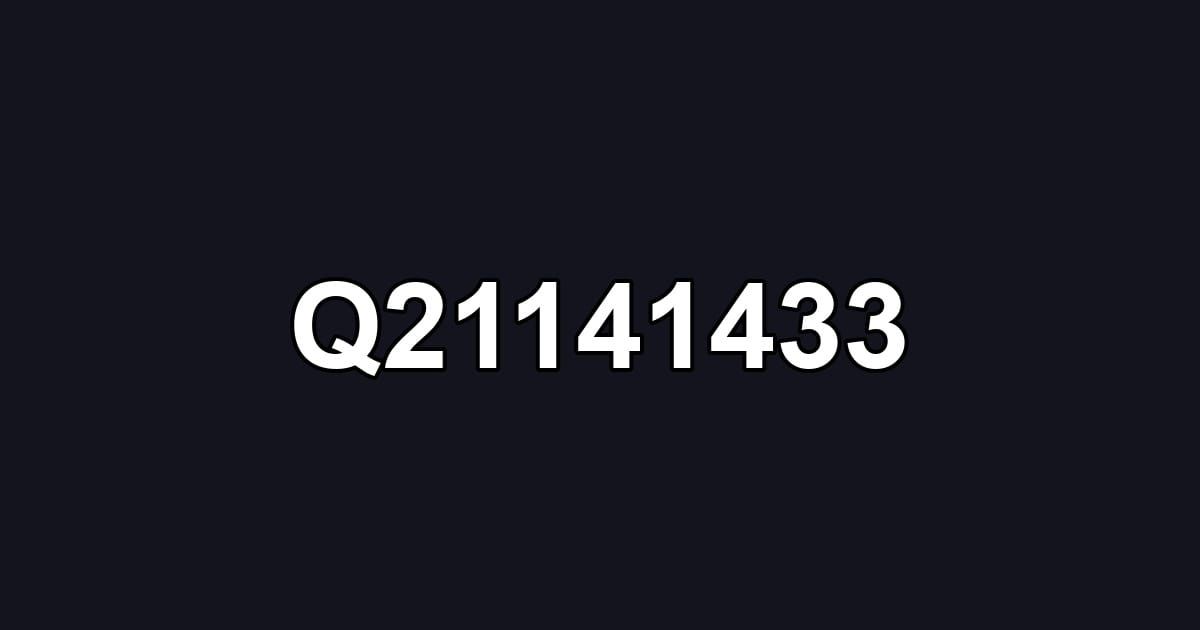 Q21141433