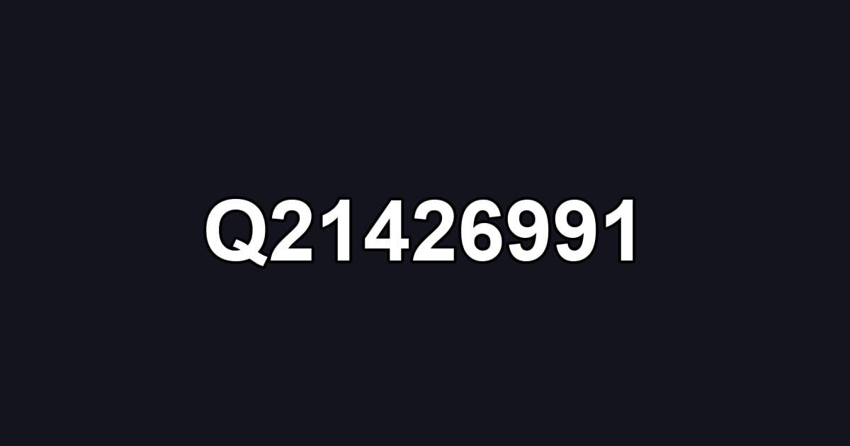 Q21426991