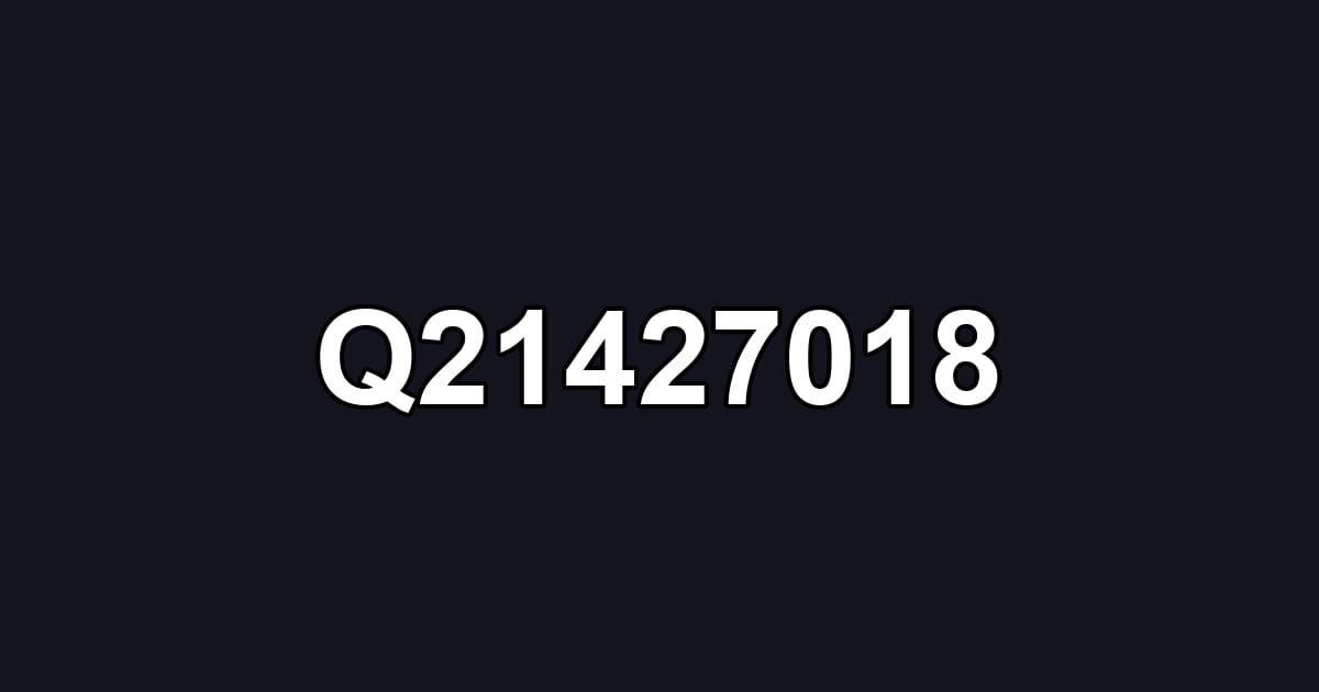 Q21427018