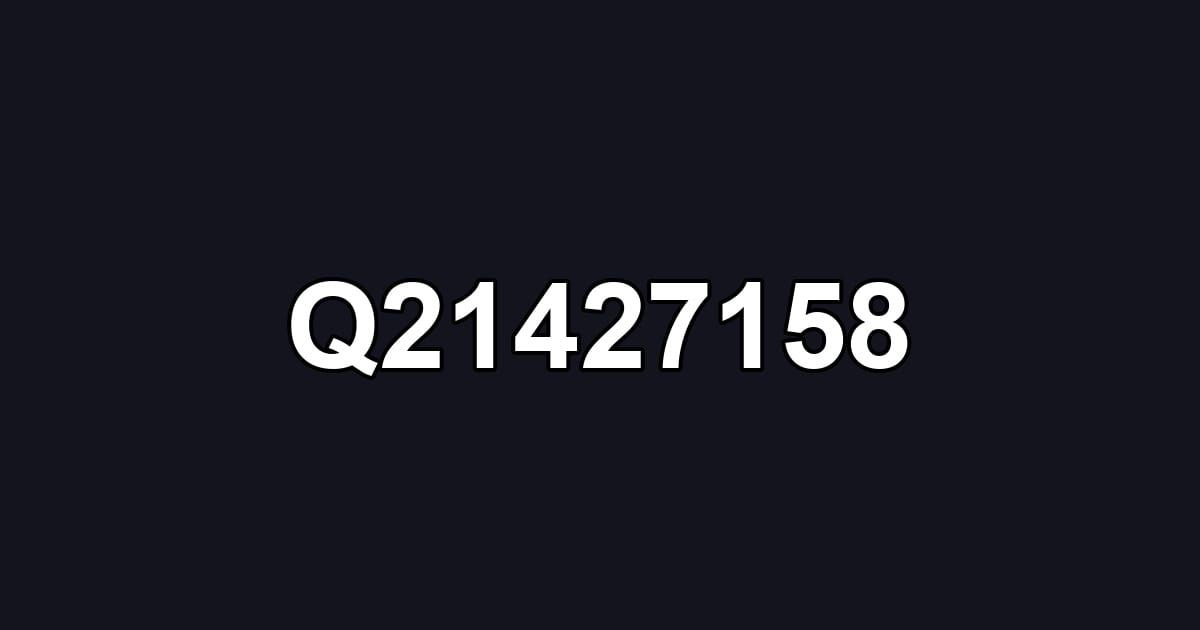 Q21427158