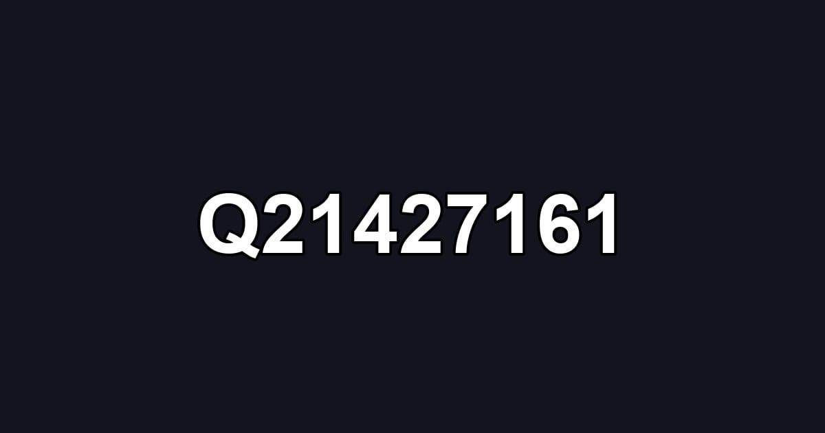 Q21427161