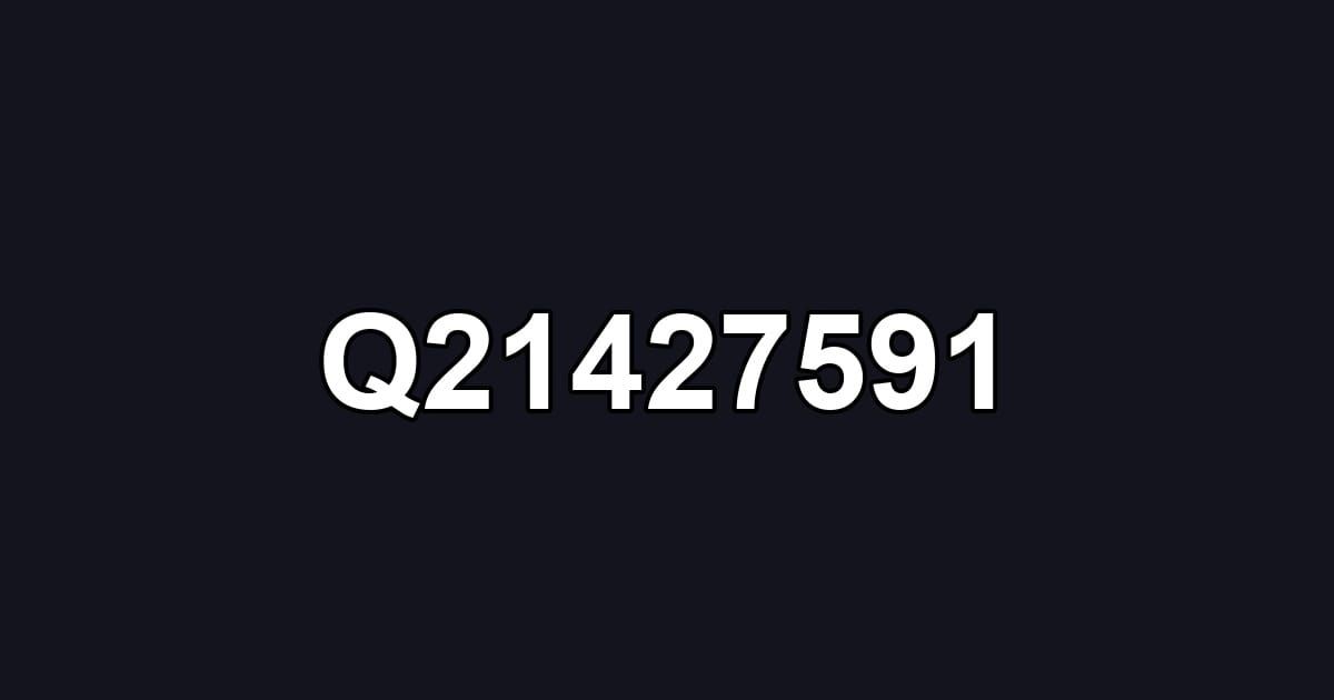 Q21427591