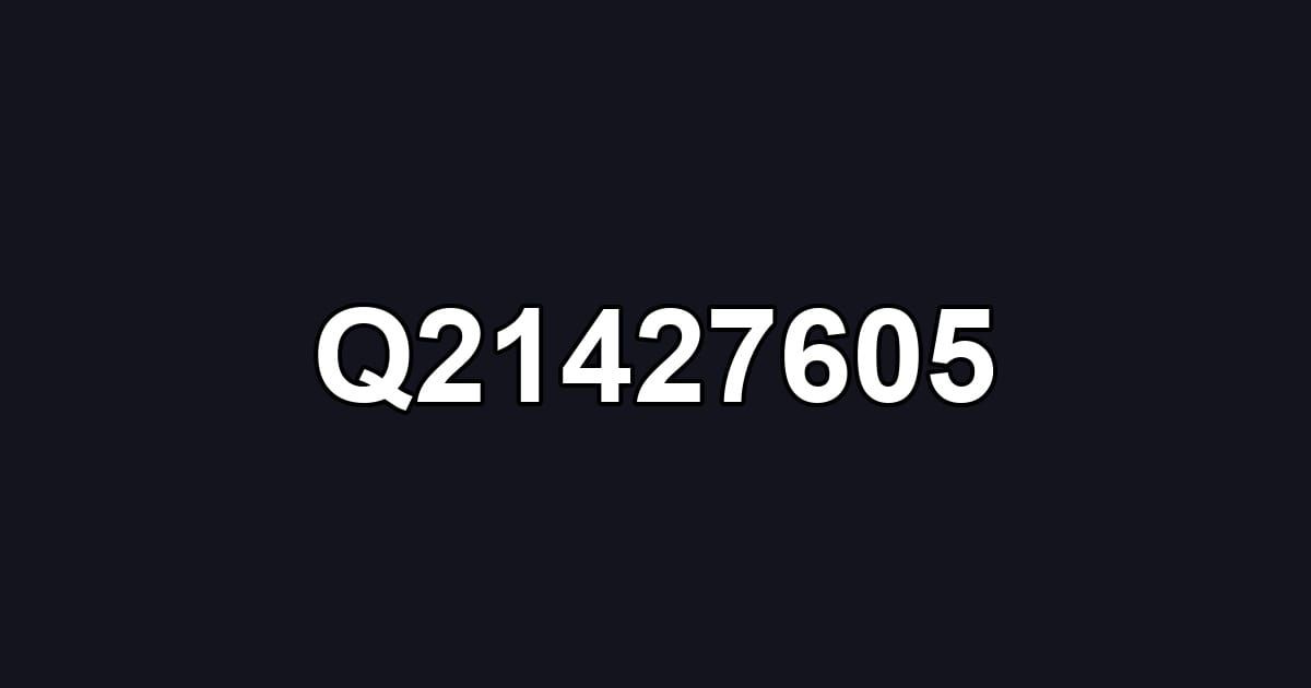 Q21427605