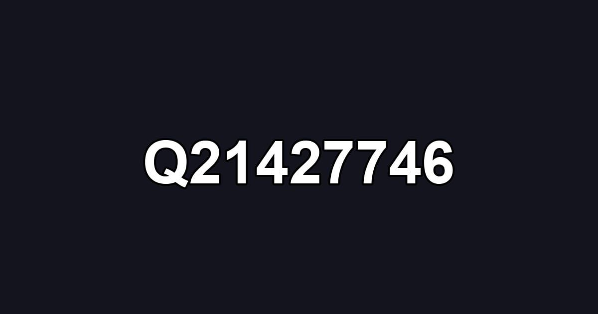 Q21427746