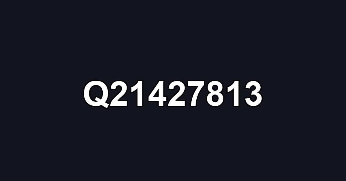 Q21427813