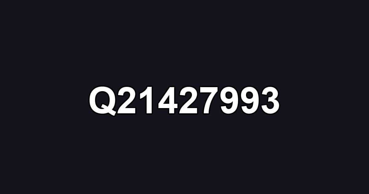 Q21427993