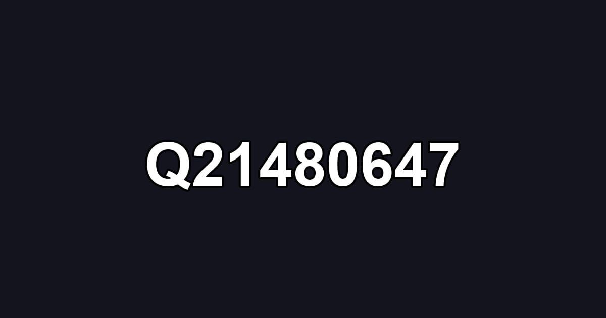 Q21480647