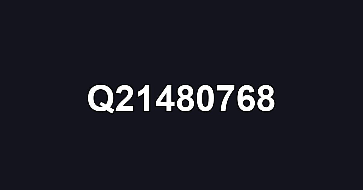 Q21480768