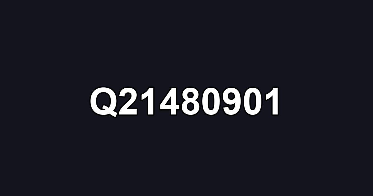Q21480901