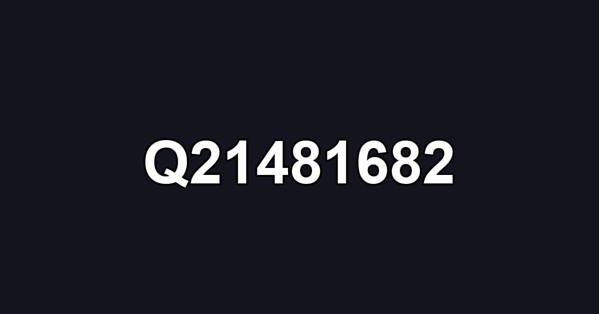 Q21481682