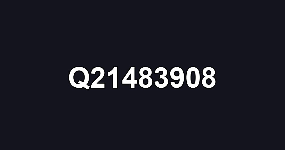 Q21483908