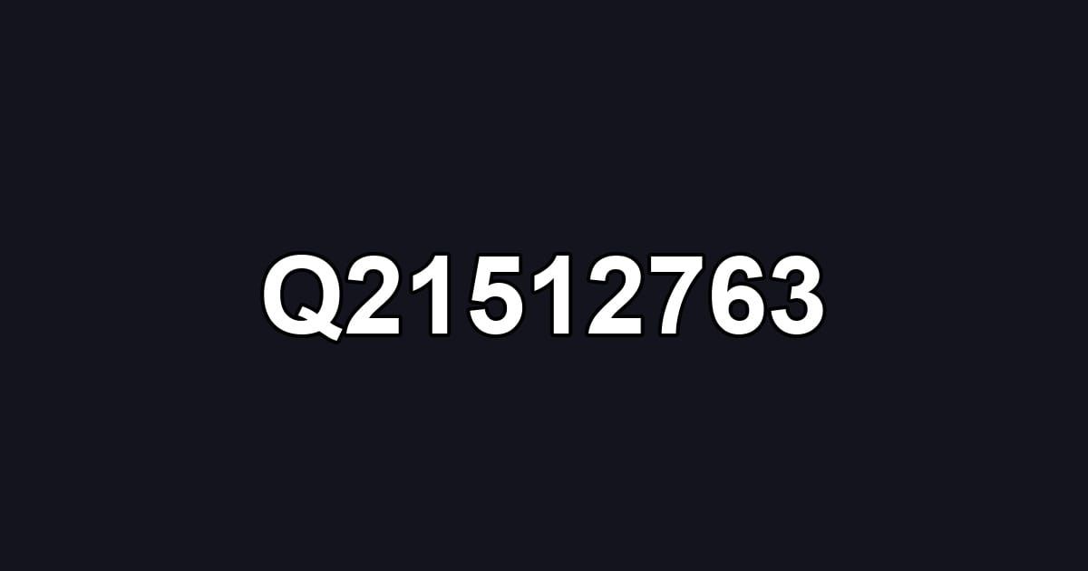 Q21512763