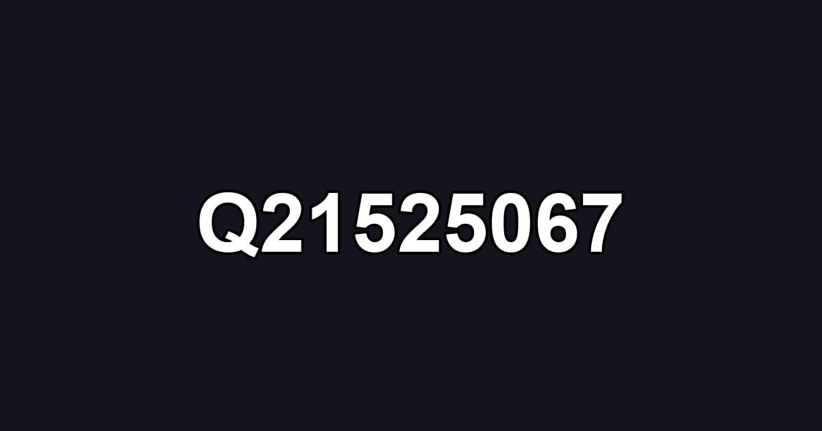 Q21525067