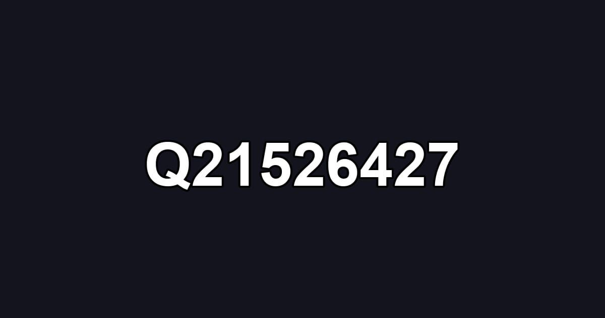 Q21526427
