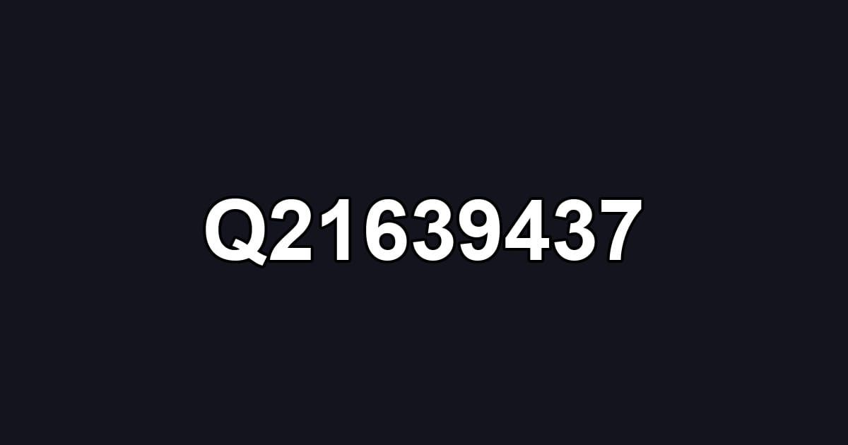 Q21639437