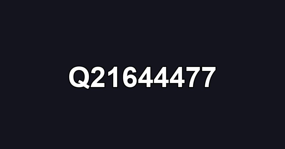 Q21644477