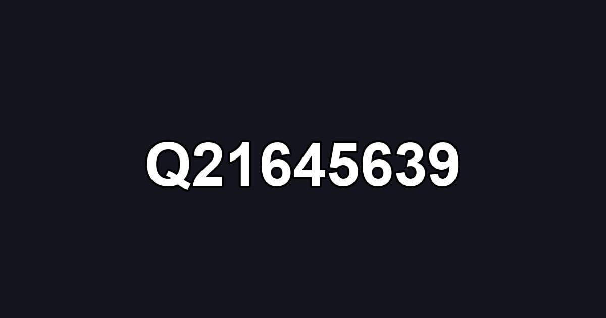 Q21645639