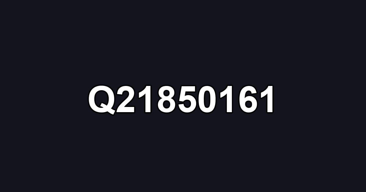Q21850161