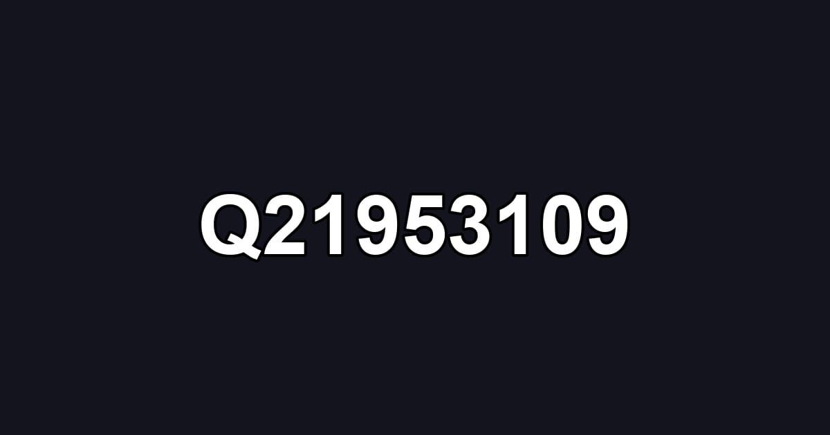 Q21953109