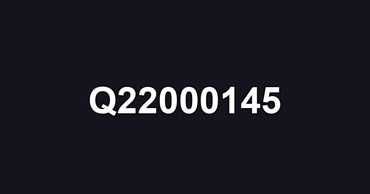 Q22000145