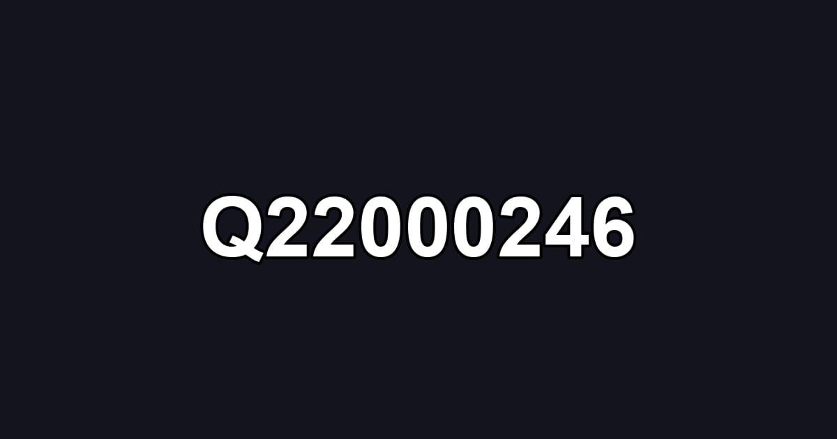 Q22000246
