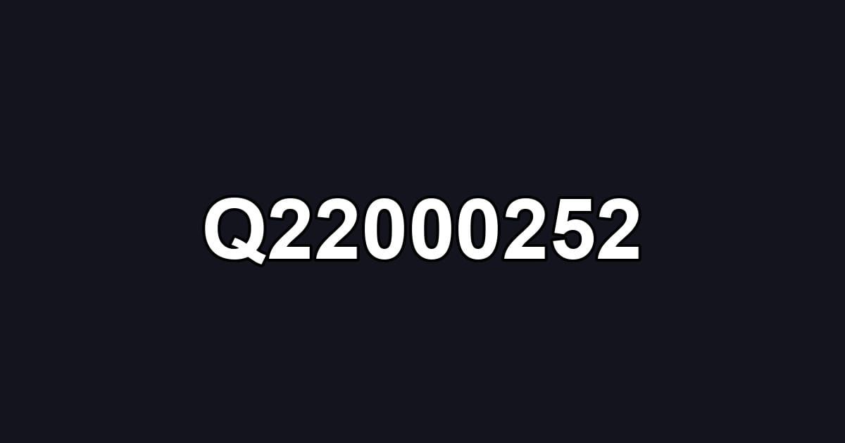 Q22000252