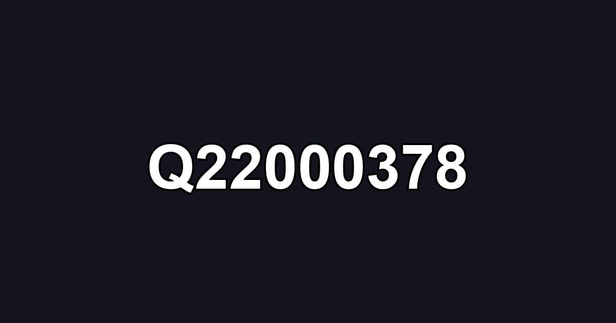 Q22000378