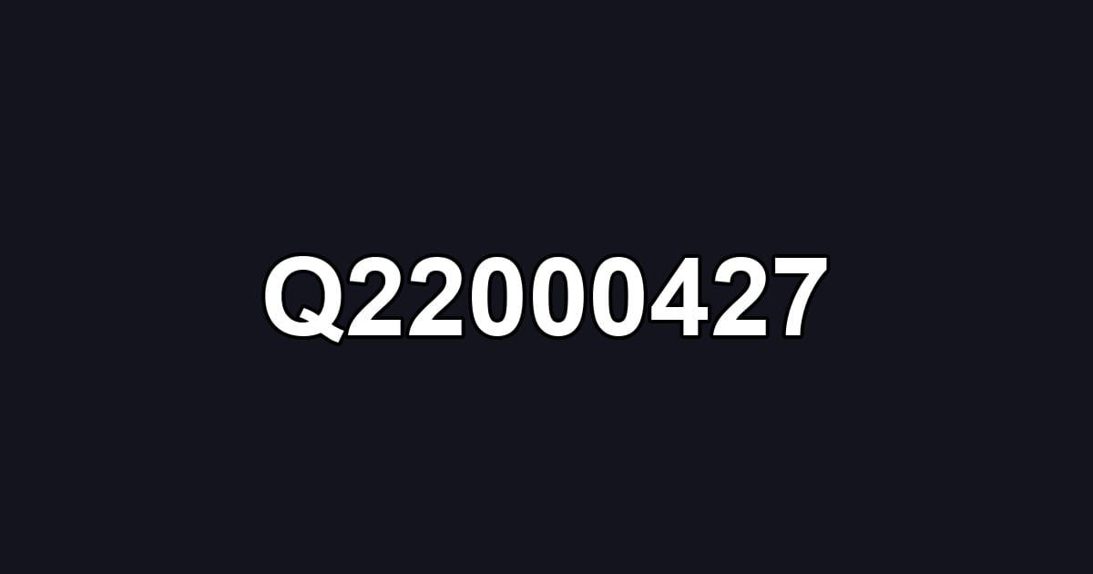 Q22000427