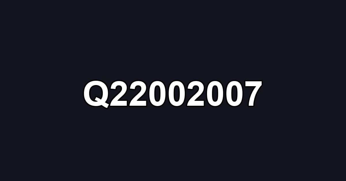 Q22002007