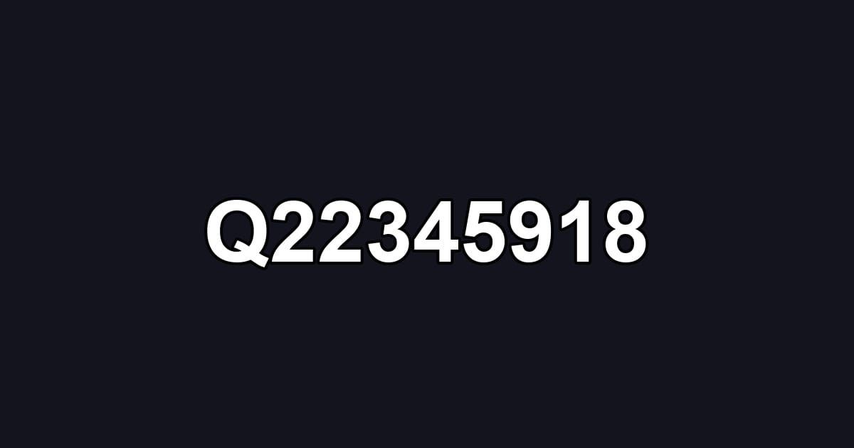 Q22345918