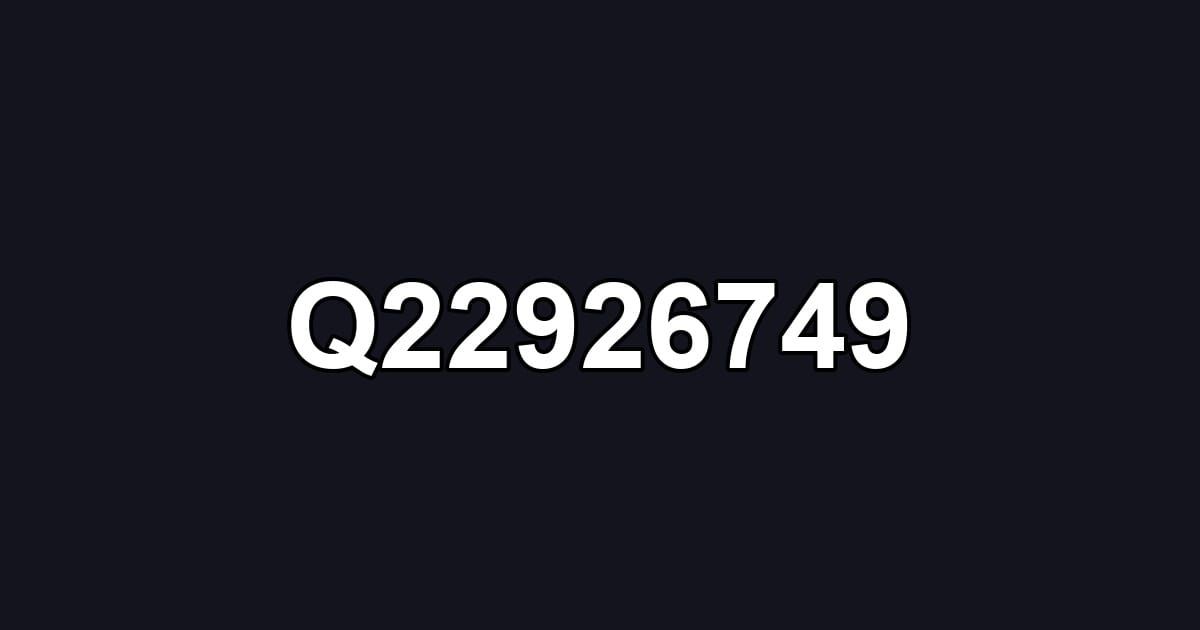 Q22926749
