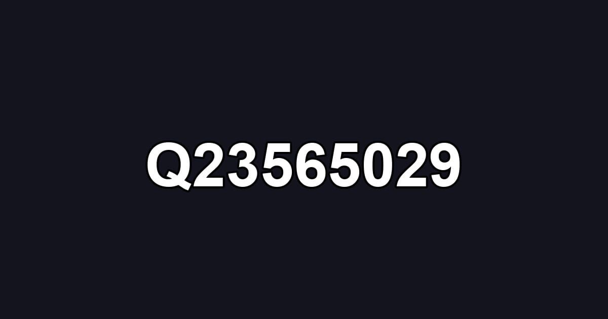 Q23565029