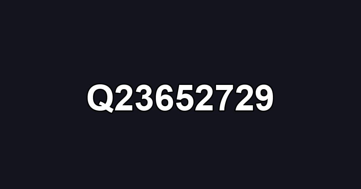 Q23652729