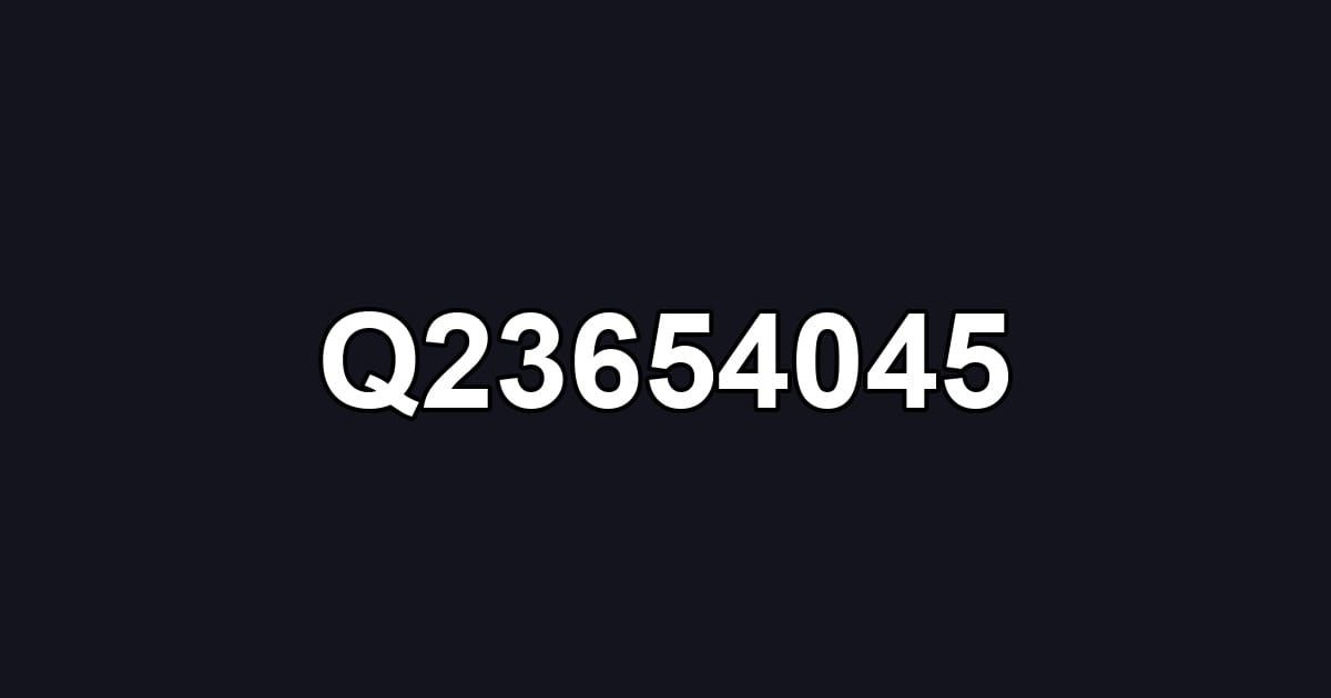 Q23654045