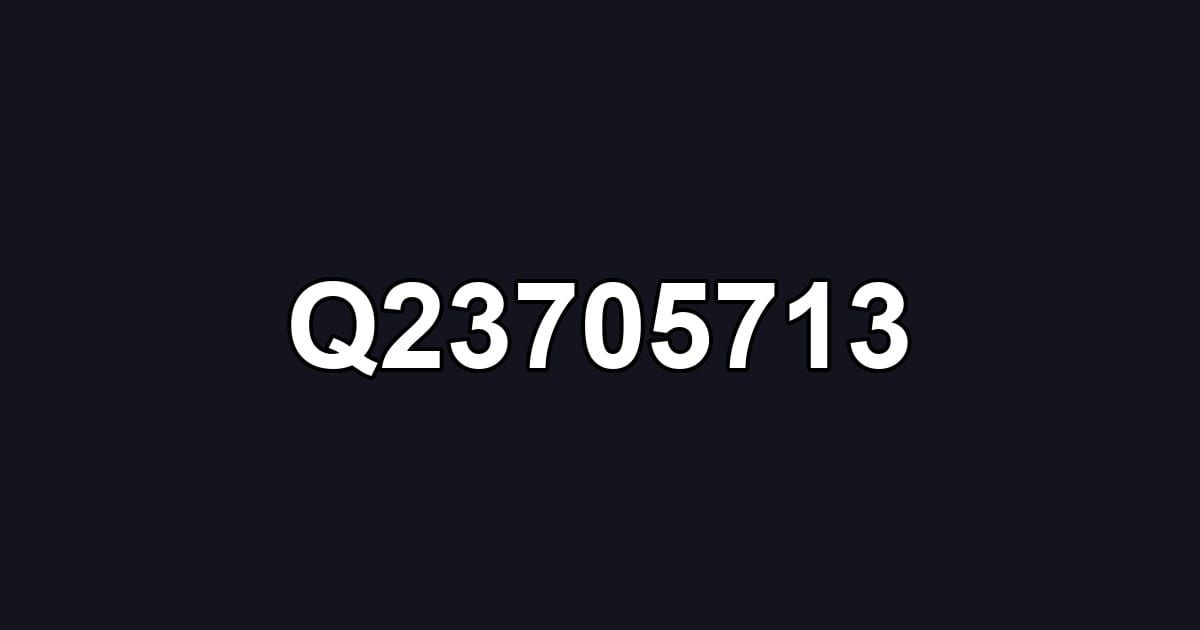 Q23705713