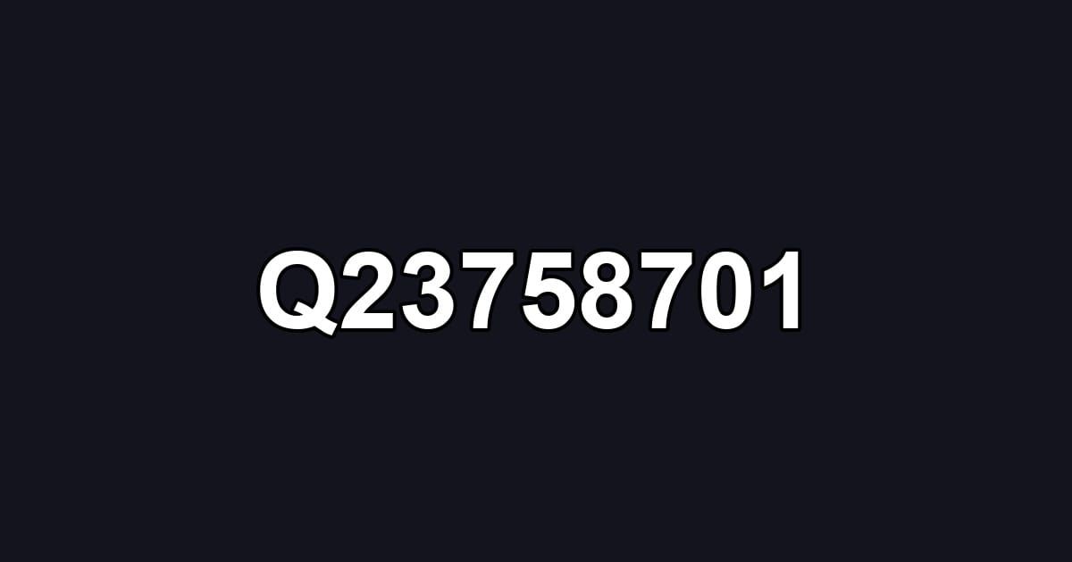 Q23758701