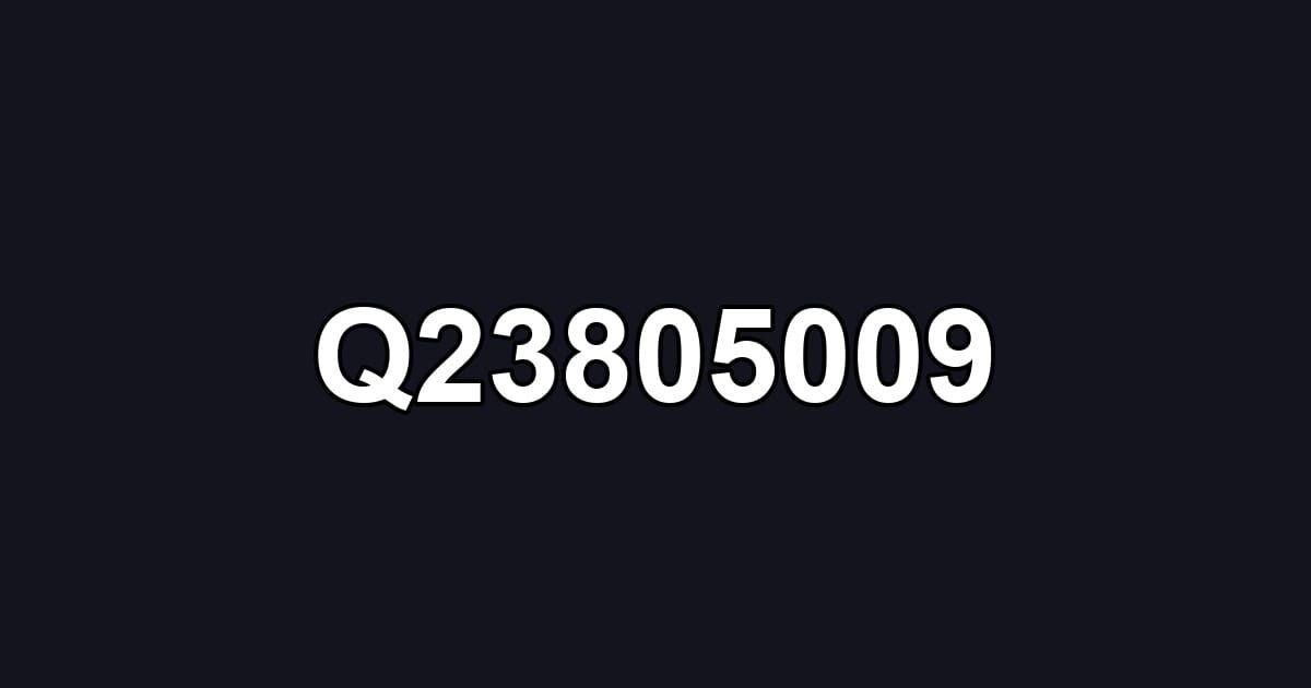 Q23805009
