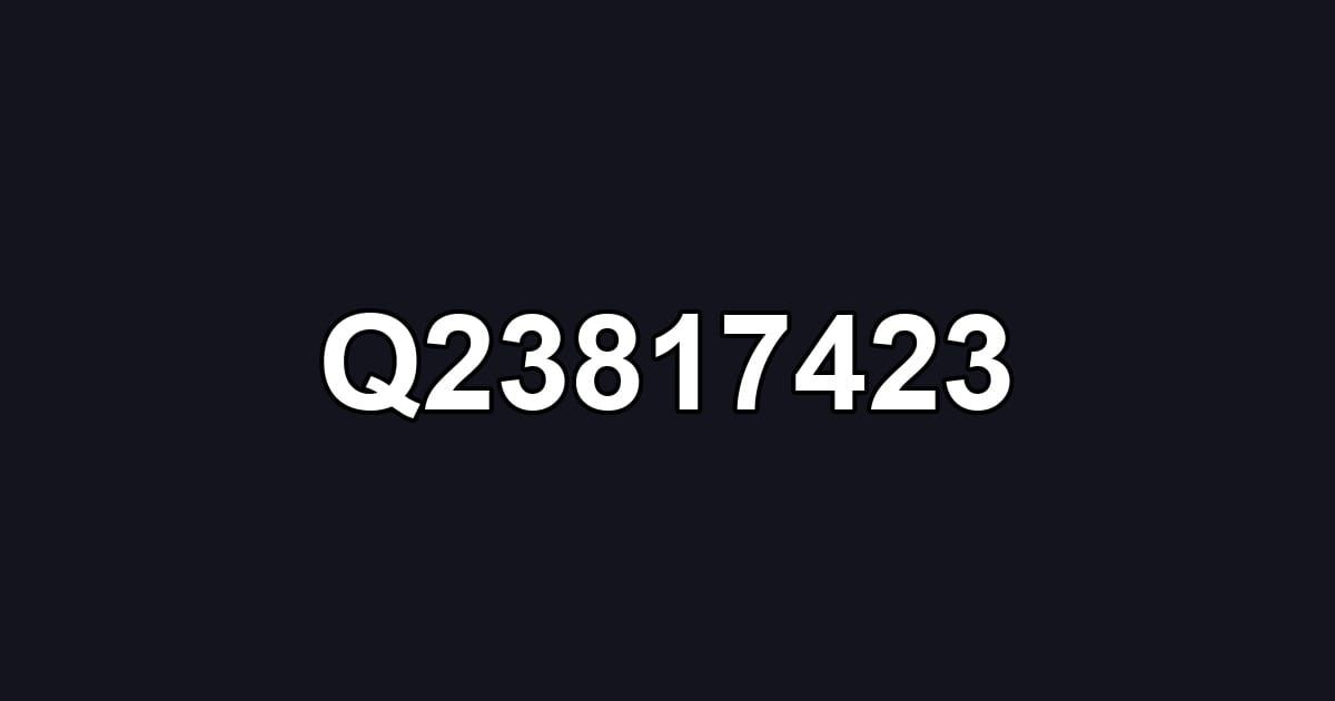 Q23817423