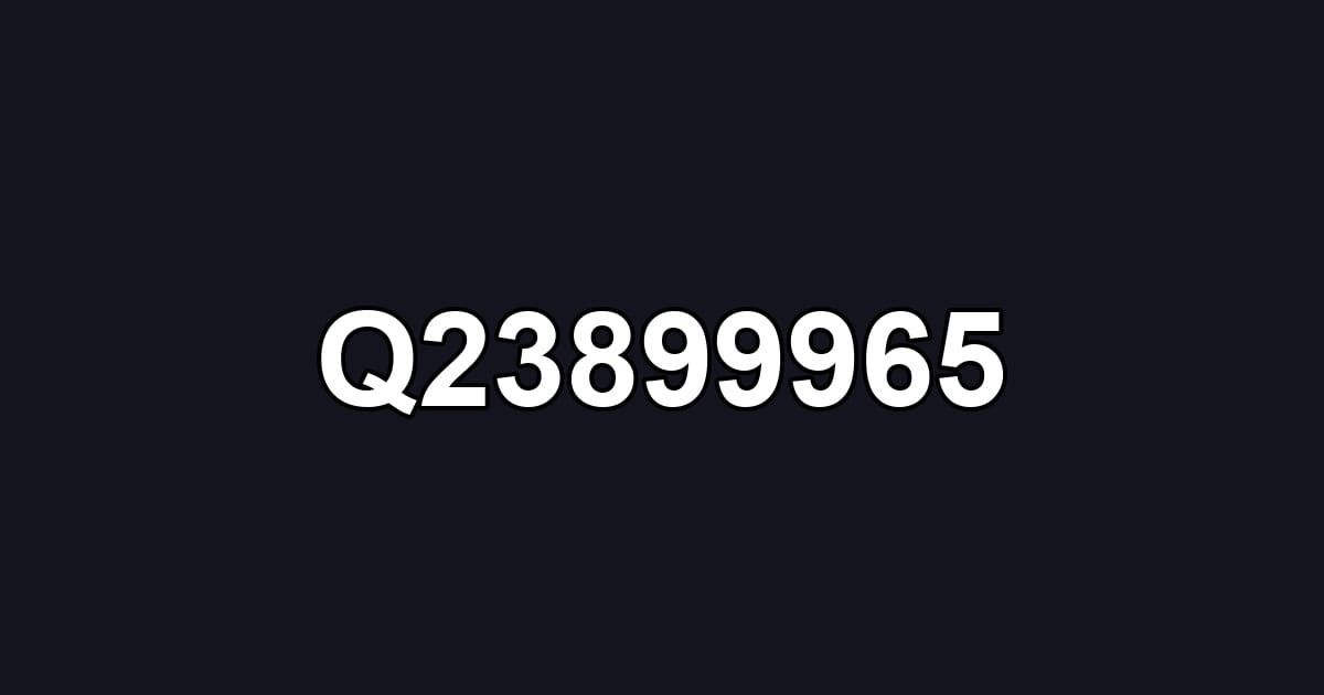 Q23899965