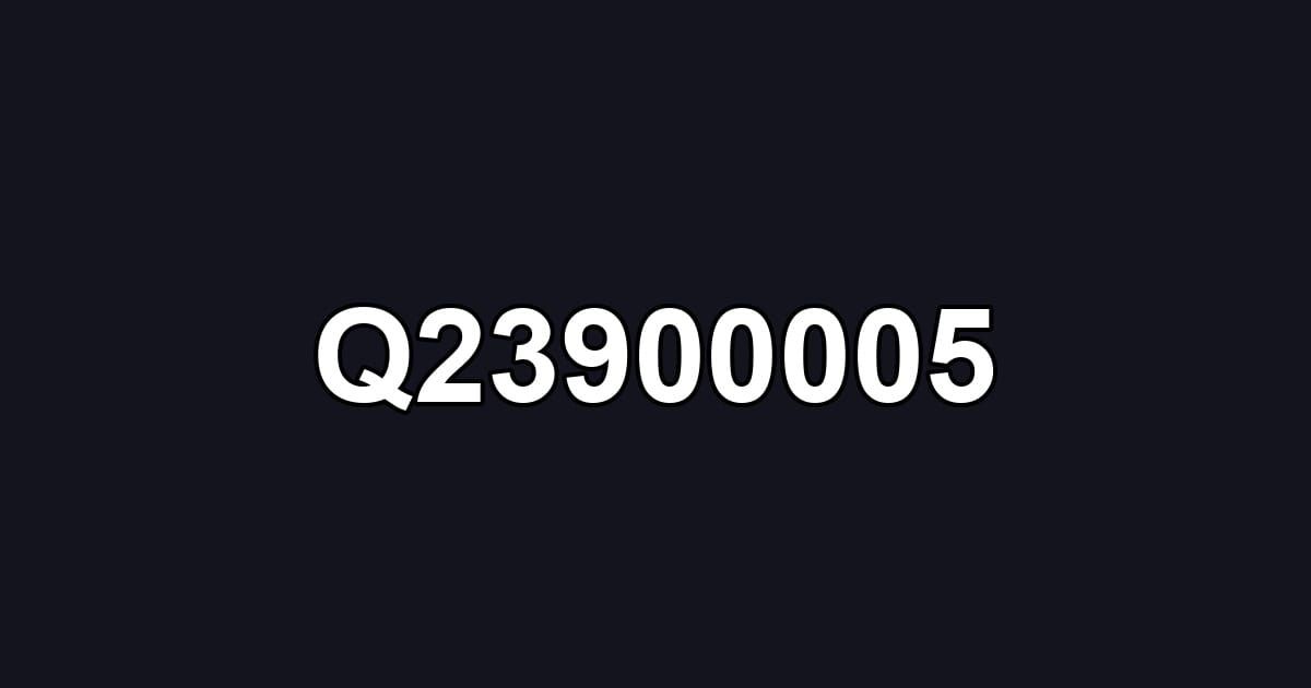 Q23900005