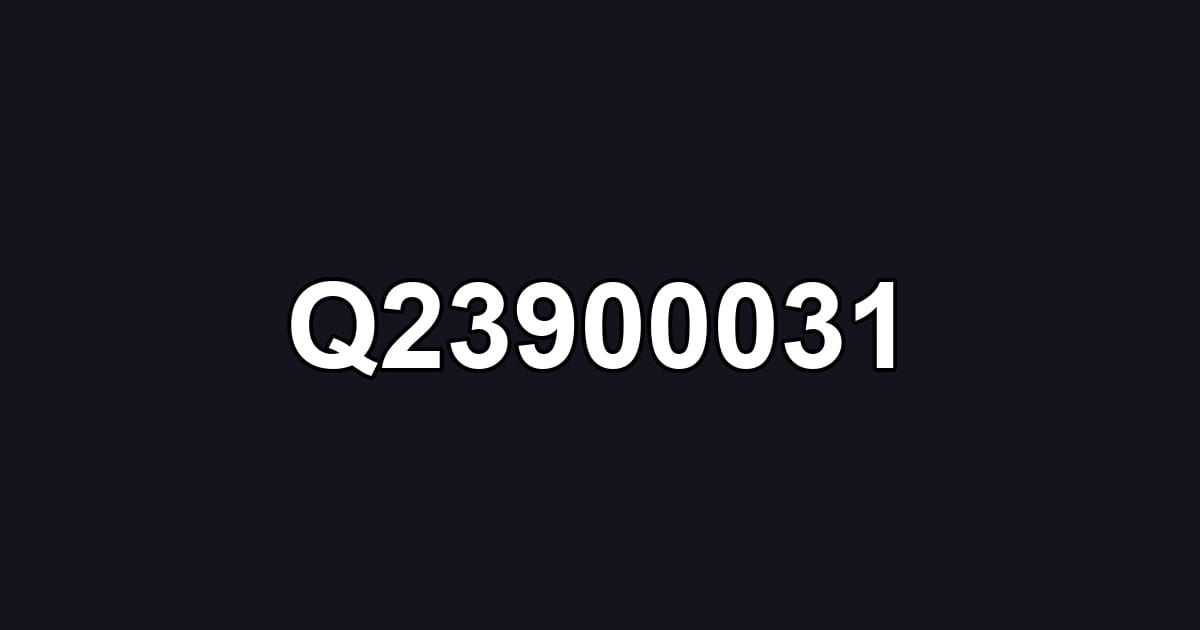 Q23900031