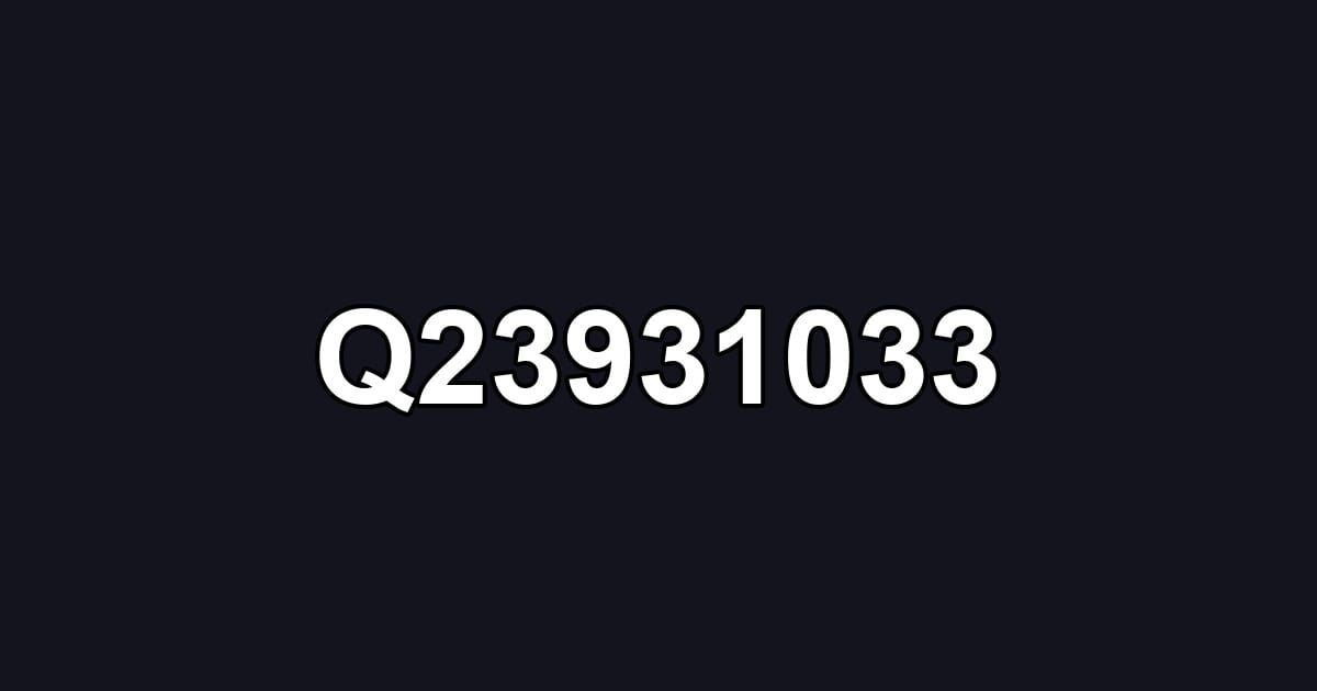 Q23931033